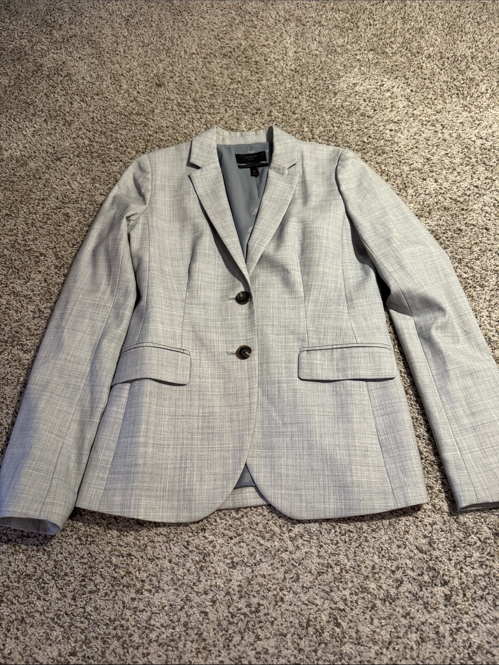 J. Crew Super 120’s Light Gray Blazer - 4T